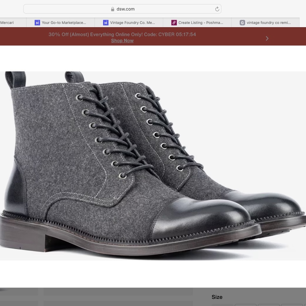 Vintage Foundry Men's Remington Boots